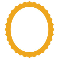 Isolated round frame icon on a white background, vector illustration.
