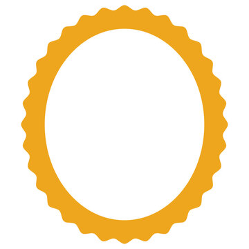 Isolated round frame icon on a white background, vector illustration.