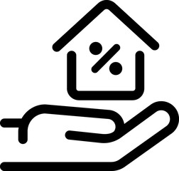 Real estate black icon