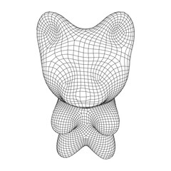 Gummy bear. Jelly fruit candy