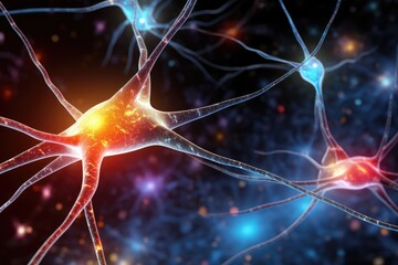 Neuronal learning, 3d neurons forge new connections, strengthening the brain's cognitive abilities, Neurons in the brain act as messengers, brain's neurons fire in synchrony, deep concentration focus