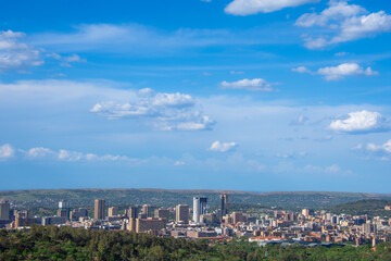 View of the city of Pretoria from the Vootrekkers monument