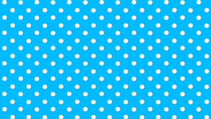 Blue and white polka dots background © Lara