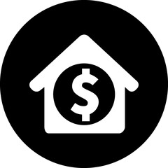 Real estate black icon