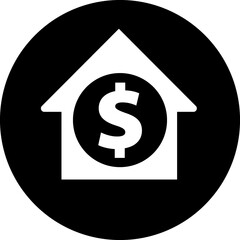 Real estate black icon