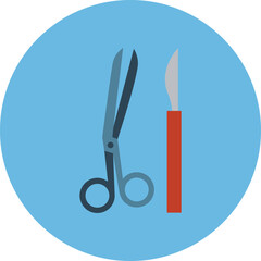 scissors and comb. medical icon vector png. medical symbol icon png. medicinal, therapeutic, cathartic, curative, healing, preventive, prophylactic and doctor icon design.