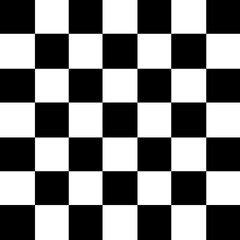 Checkerboard black and white pattern shape
