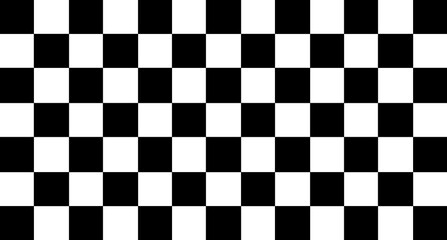 Checkerboard black and white pattern shape - obrazy, fototapety, plakaty