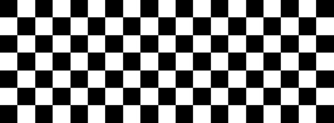 Checkerboard black and white pattern shape