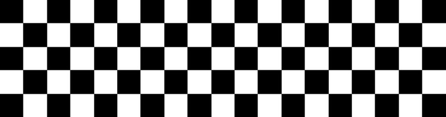 Checkerboard black and white pattern shape