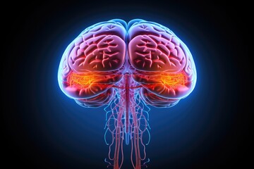 Brain Neurons excitatory, inhibitory functions. Glial cells, astrocytes and microglia, provide vital support neural processes. Nervous system, CNS and PNS, (central and peripheral nervous system)