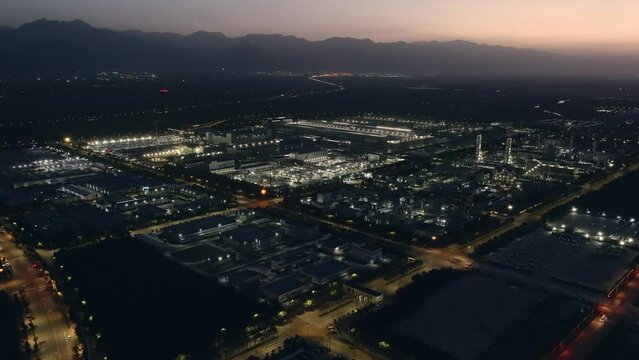 view of the seminconductor factory in Xi'an, China