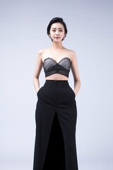 Fototapeta premium Portrait of a beautiful asian woman 