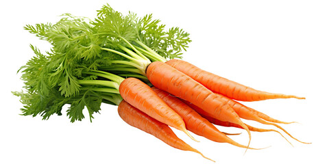 Delicious carrots cut out - obrazy, fototapety, plakaty