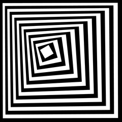 Graphic Element Concetric Square Optical Illusion black symbol