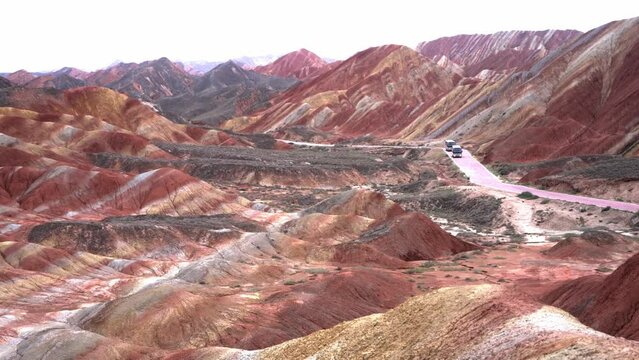 Colorful Danxia scenic spot in China