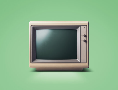 Vintage outdated computer monitor
