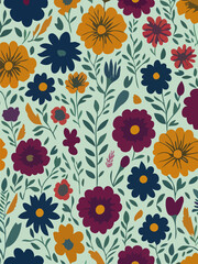Fototapeta na wymiar Colorful abstract flowers image on dark background, EPS 10 vector illustration. 