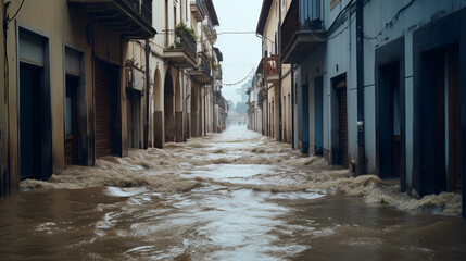 The floods occurring in Emilia Romagna Italy