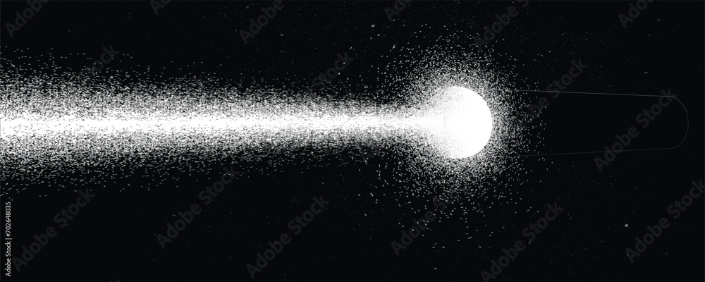 Canvas Prints space ship in space. futuristic landscape, with noise texture . rocket launch with starry sky .vecto