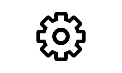 Line art Setting gear icon. gear tool symbol icon