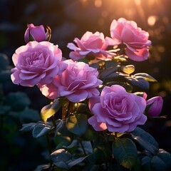 Obraz premium Pinkies Waving in Sunshine