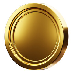 3d golden coin