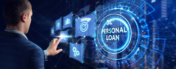 Business, Technology, Internet and network concept. Loan personal finance.