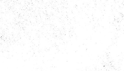 Black Messy Texture Template On White Background. Dust Overlay Distress. Grunge Elements With Grain And Noise. vector texture spray dots background