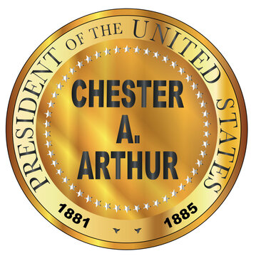 Chester A Arthur Metal Stamp