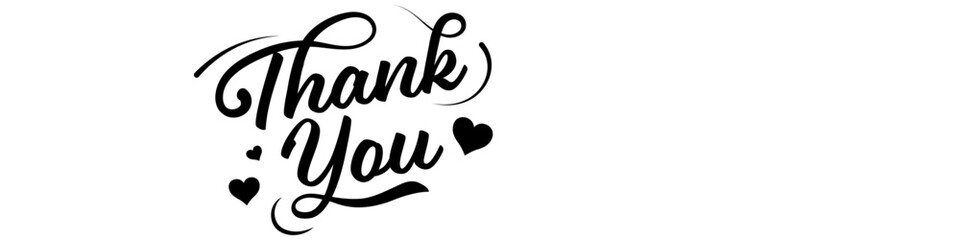 Thank you card. Thank you lettering.