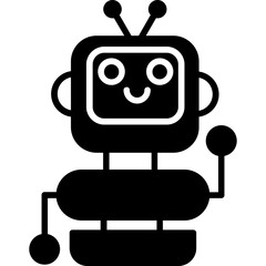 Naklejka premium Robot Icon