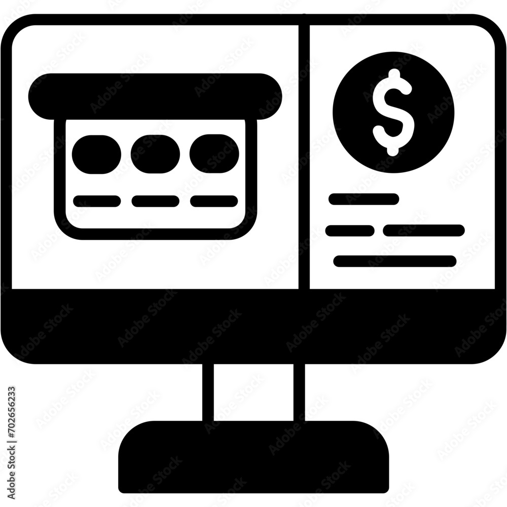 Wall mural online payment icon