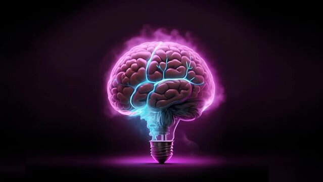 artificial brain in a light bulb