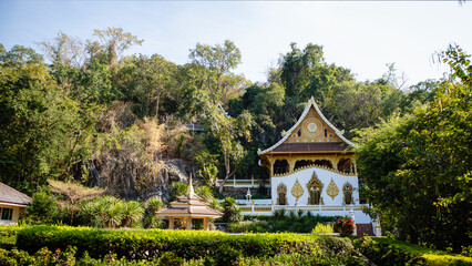 Fototapeta na wymiar Tham Yen cave in Tham Phra Sabai temple, Lampang province.
