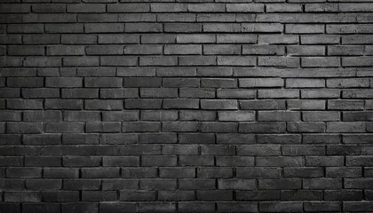 full frame black wall brick background texture