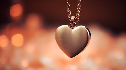 A close,up of a heart,shaped locket with a vintage feel , close,up, heart,shaped locket, vintage