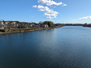 広い川