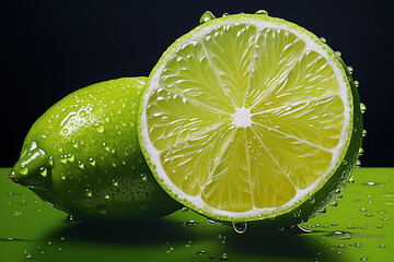 Juicy lime fruit.