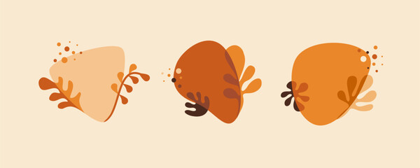 Autumn Vector horizontal abstract background with copy space for text