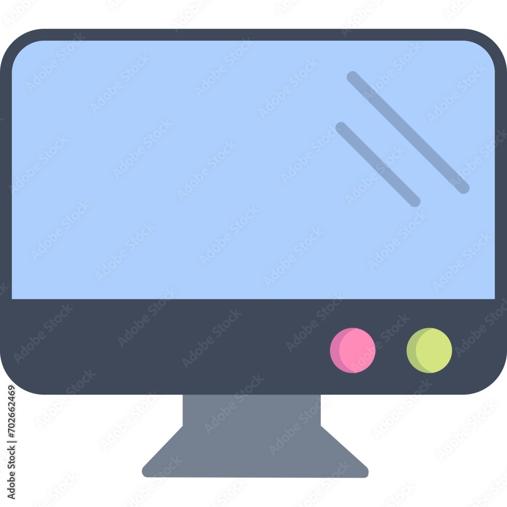 Sticker monitor icon