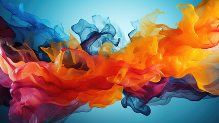 A dynamic collision of liquid elements, creating a breathtaking and abstract visual symphony. background