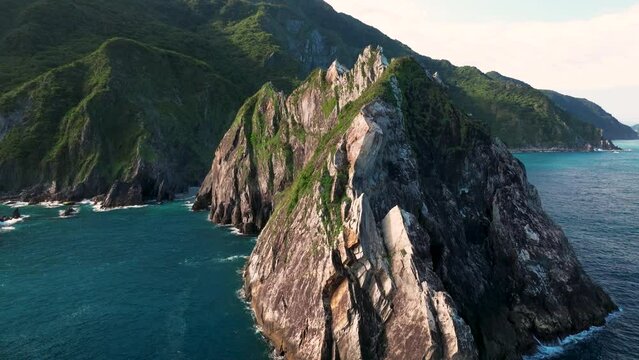 Aerial view of Wuyan Cape ,Taiwan.