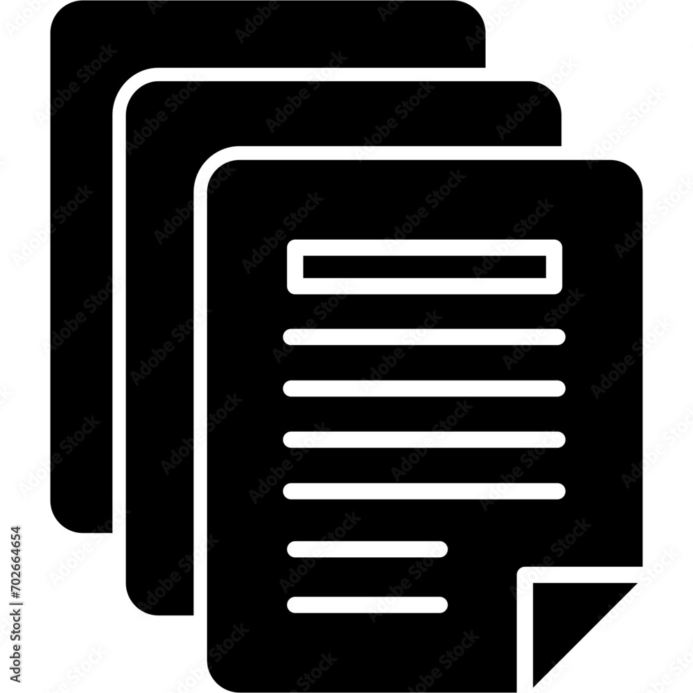 Sticker Document Icon