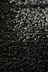 grapes on the sorted table