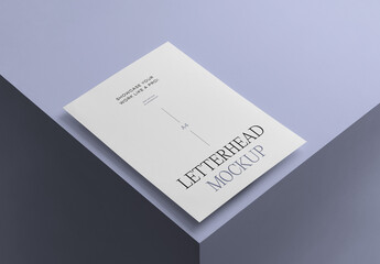 A4 Letterhead Mockup