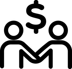 Banking, payment black icon