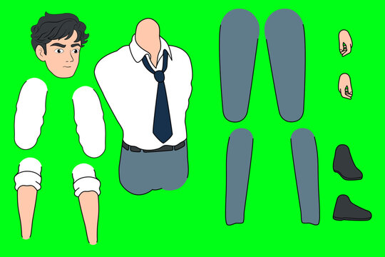 Animation, Adobe animate, Cartoon, Design character, Illustration, Art, Drawing, Male, Office man