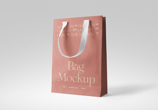 Elegant Paper Bag Mockup