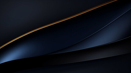 Luxury dark blue with golden lines background.